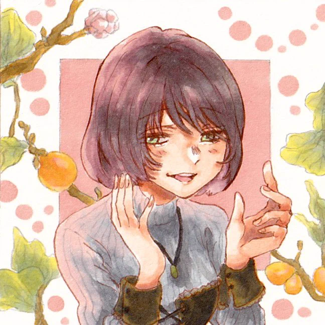 「鈴蘭と杏」#コピック #illustration 