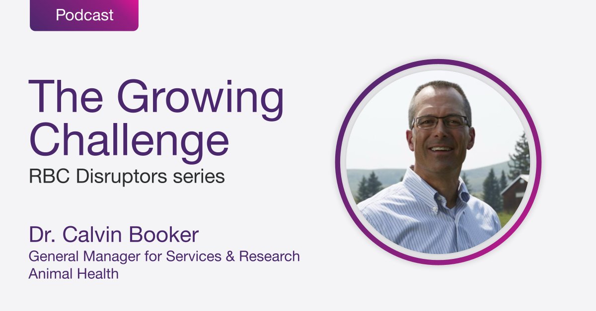 How can Canada meet growing food needs more efficiently? 🌱

Dr. Calvin Booker from our #AnimalHealth team joined the #RBCDisruptors podcast series “The Growing Challenge” to discuss how #agtech and data can help power more sustainable livestock farming. 🎧ow.ly/O9Zg50Ly9Xg