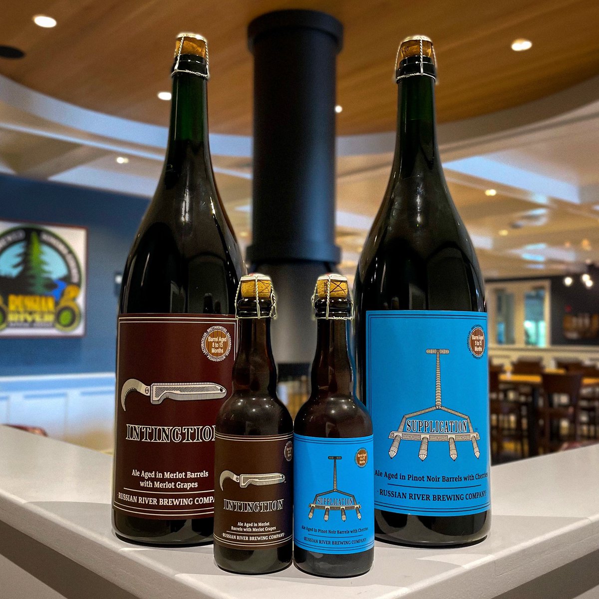 New 3 Liters have landed at both pubs! Now available are bottles of Intinction Merlot and Supplication. Both beers are sure to make for a perfect addition to any holiday feast this year!