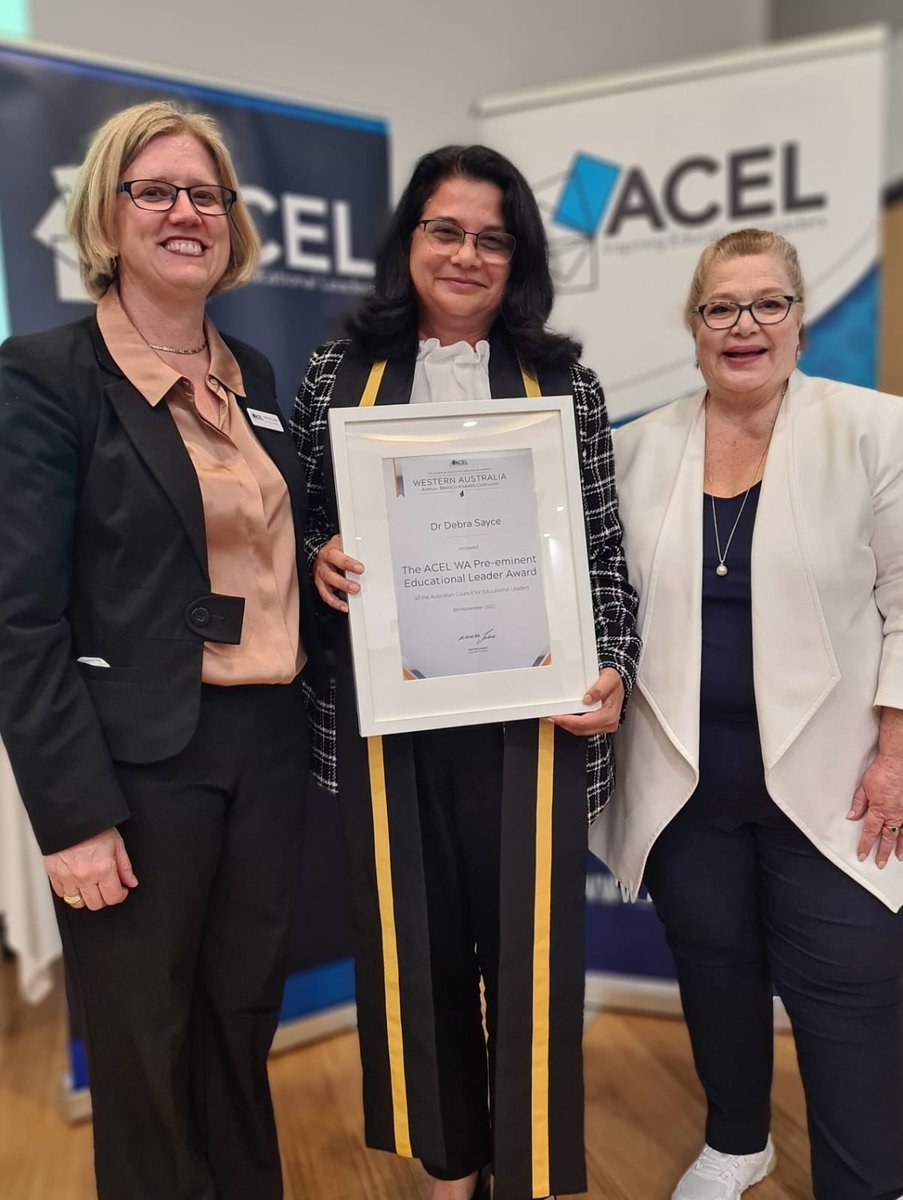 ✨ Pre-eminent Educational Leader ~ Debra Sayce - Executive Director Catholic Education WA✨
#ACELWAAwards