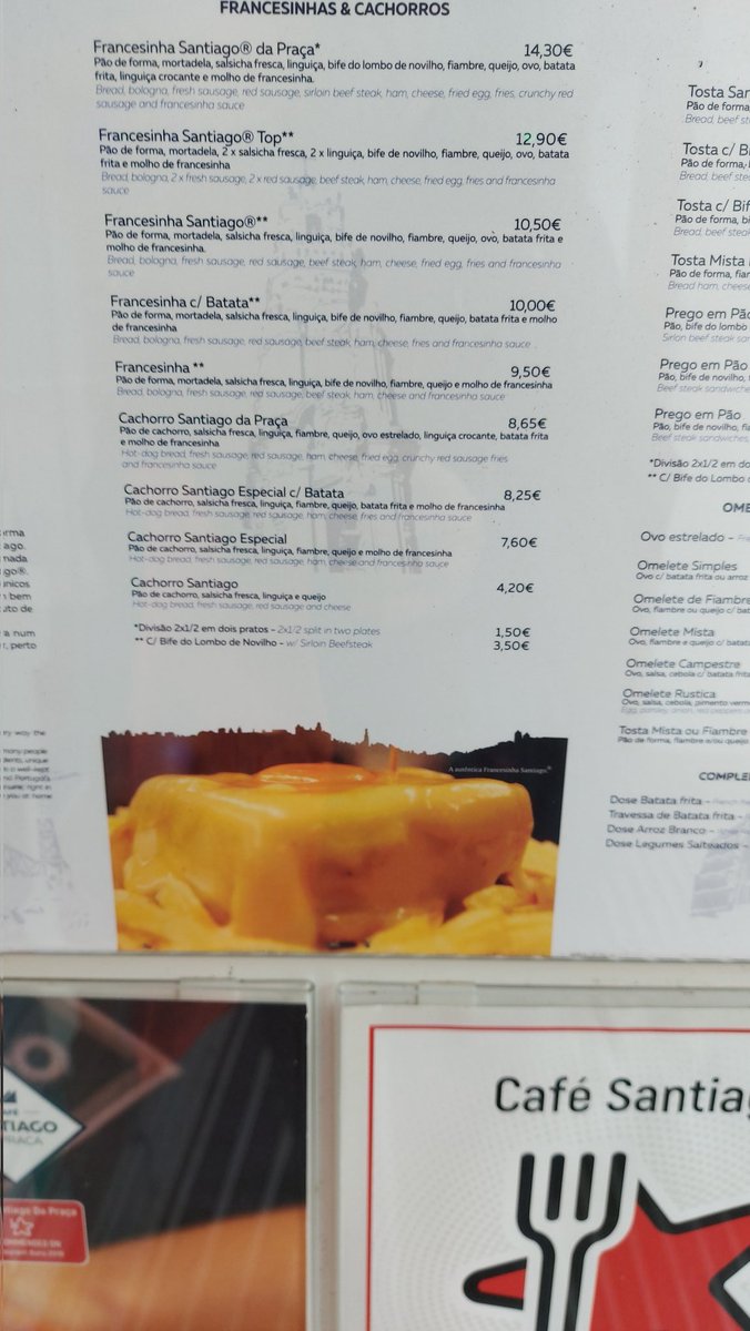 In Porto so had to try the famous Francesinhas sandwich.  Apparently one of the Top 50 Sandwiches in the world.  Now to look for the other 49.