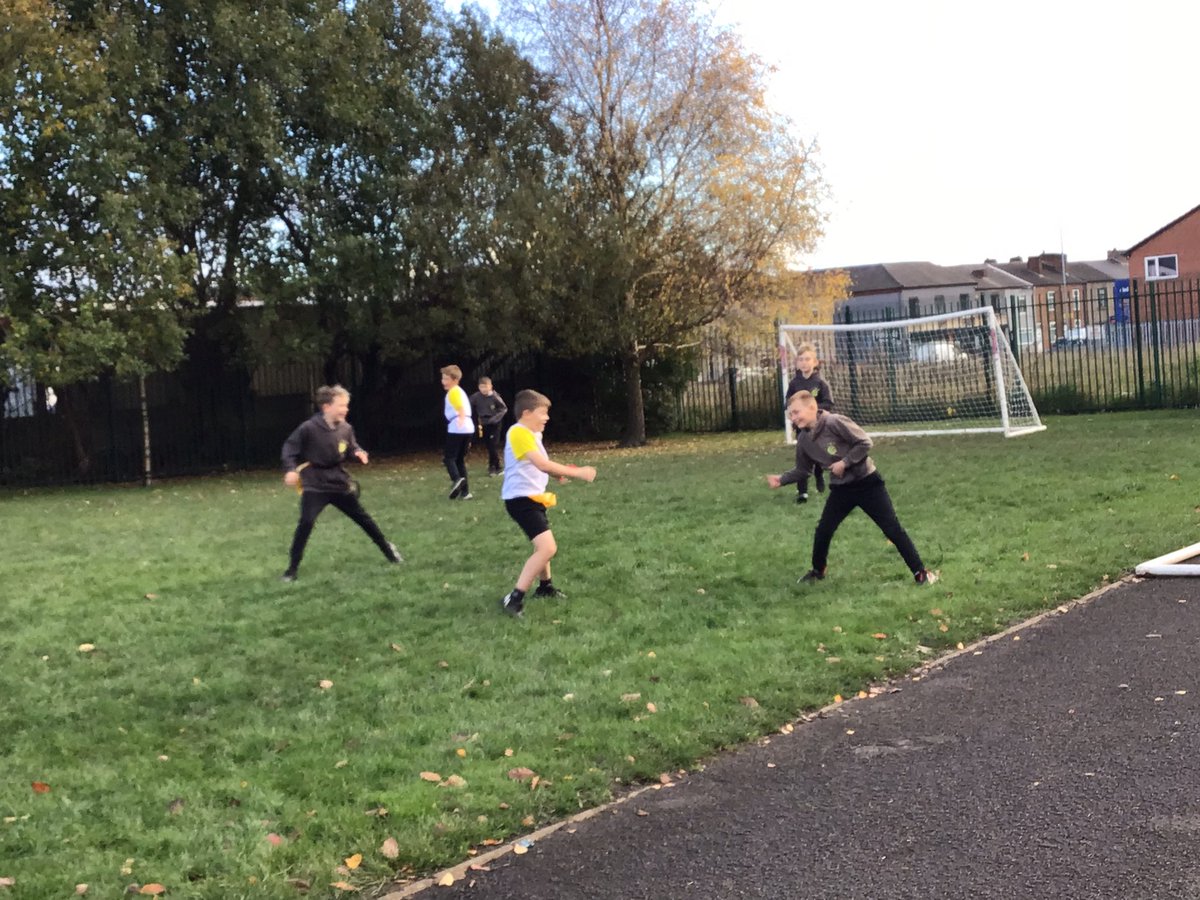 MissCunniffe's tweet photo. Our KS2 boys enjoyed some #tagrugby sessions this week as part of the @rugbyworldcup launch! We saw some great passing, dodging and movement from all of the boys. I think we have some eager children waiting for Mr T’s rugby to start! 🏉 #inspiring #sport #rugby #LSJPpe https://t.co/tDZ0LWAI6e