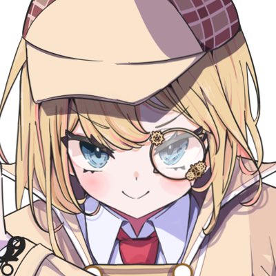 watson amelia 1girl blonde hair blue eyes solo smile hat necktie  illustration images