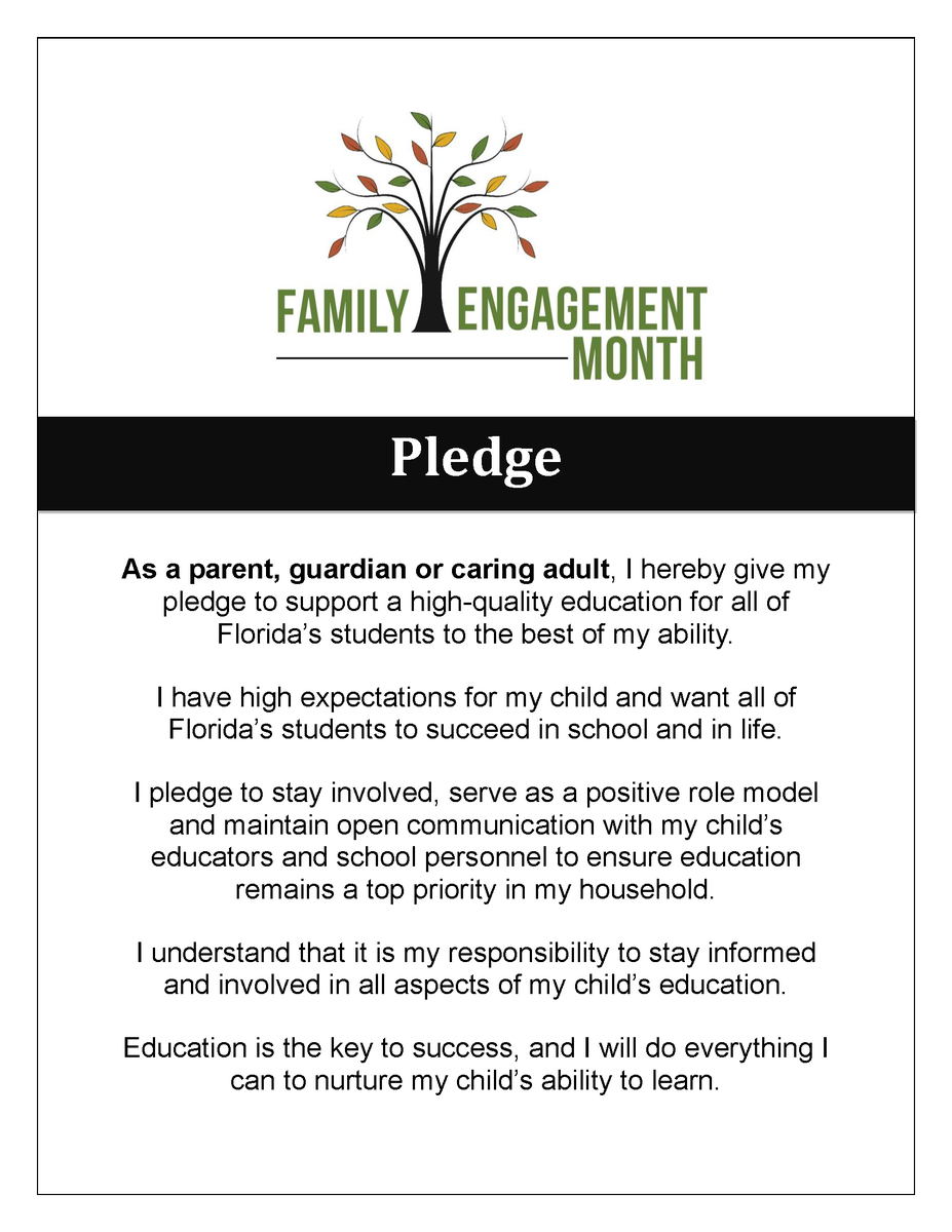 ocpsPL's tweet photo. Did you know Ss w/ engaged families are more likely to develop confidence, have better social skills, earn higher grades/test scores, have fewer behavior problems, graduate and go on to post-secondary studies. Pledge to be engaged TODAY! @EducationFL #EngagedFamiliesFL #ocpsPL https://t.co/zHy5usjRH3