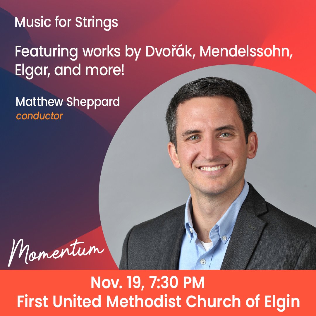 Do you love the string sections of the Elgin Symphony? This concert is for you. 

Saturday, November 19, 7:30 PM at a NEW location - First United Methodist Church of Elgin 

For this performance, we will be offering $5 tickets for all U.S Veterans. Thank you for your service!
