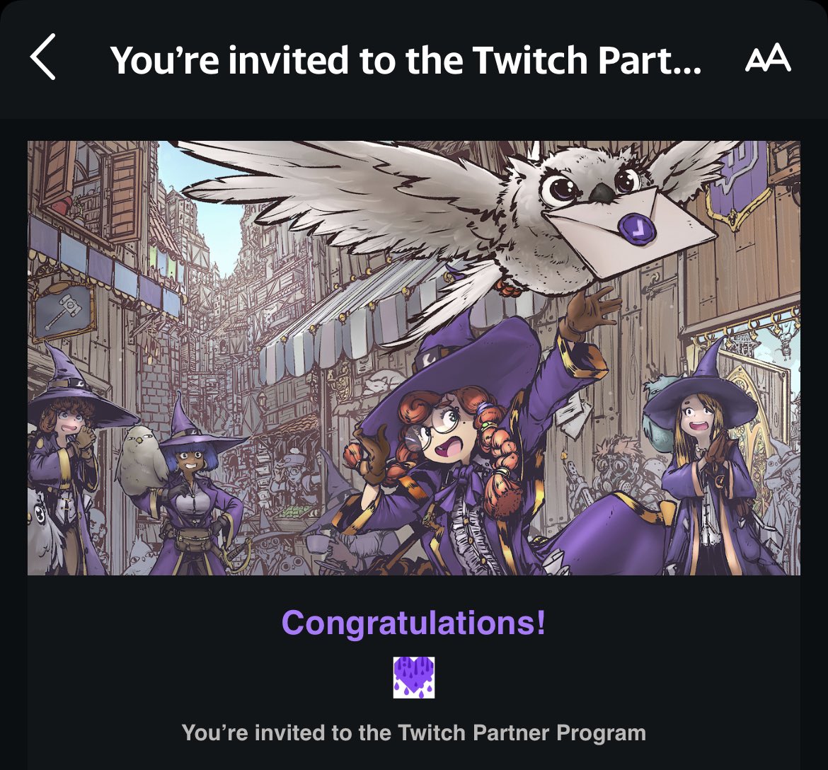 I’m shaking and definitely got some tears streaming right now 😭. Thank you guys for believing in me and making this possible. Twitch was a crazy ride but we got it on the first try!! Thank you guys for this and I can’t wait to keep building the fam and seeing you guys grow ❤️😭