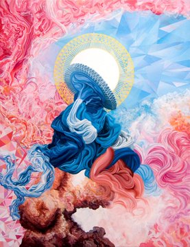 jamesroperarts's tweet photo. I collated all the imagery for these paintings by trawling through thousands of images online and combining them into semi-abstract compositions. Or to put it more succinctly it's human generative art / h.i. art #humanintelligence #generativeart #aiart #NFTs #NFT #NFTCommunity https://t.co/RnFd73fA8w