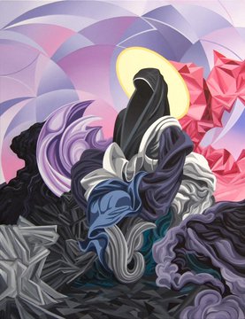 jamesroperarts's tweet photo. I collated all the imagery for these paintings by trawling through thousands of images online and combining them into semi-abstract compositions. Or to put it more succinctly it's human generative art / h.i. art #humanintelligence #generativeart #aiart #NFTs #NFT #NFTCommunity https://t.co/RnFd73fA8w