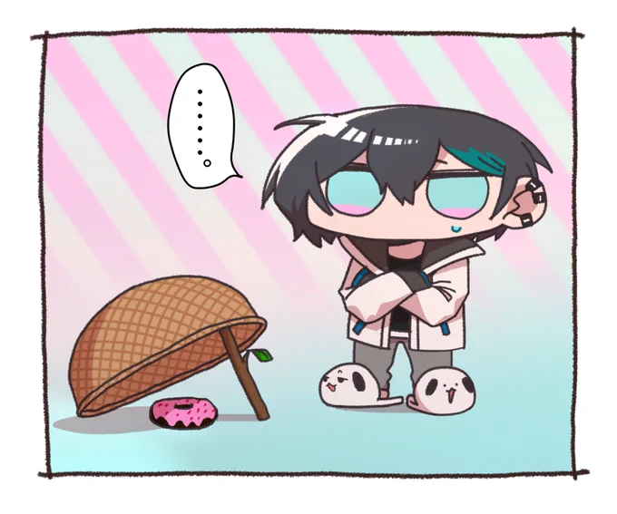 試練
#きょうのまゆずみ  #灰画 