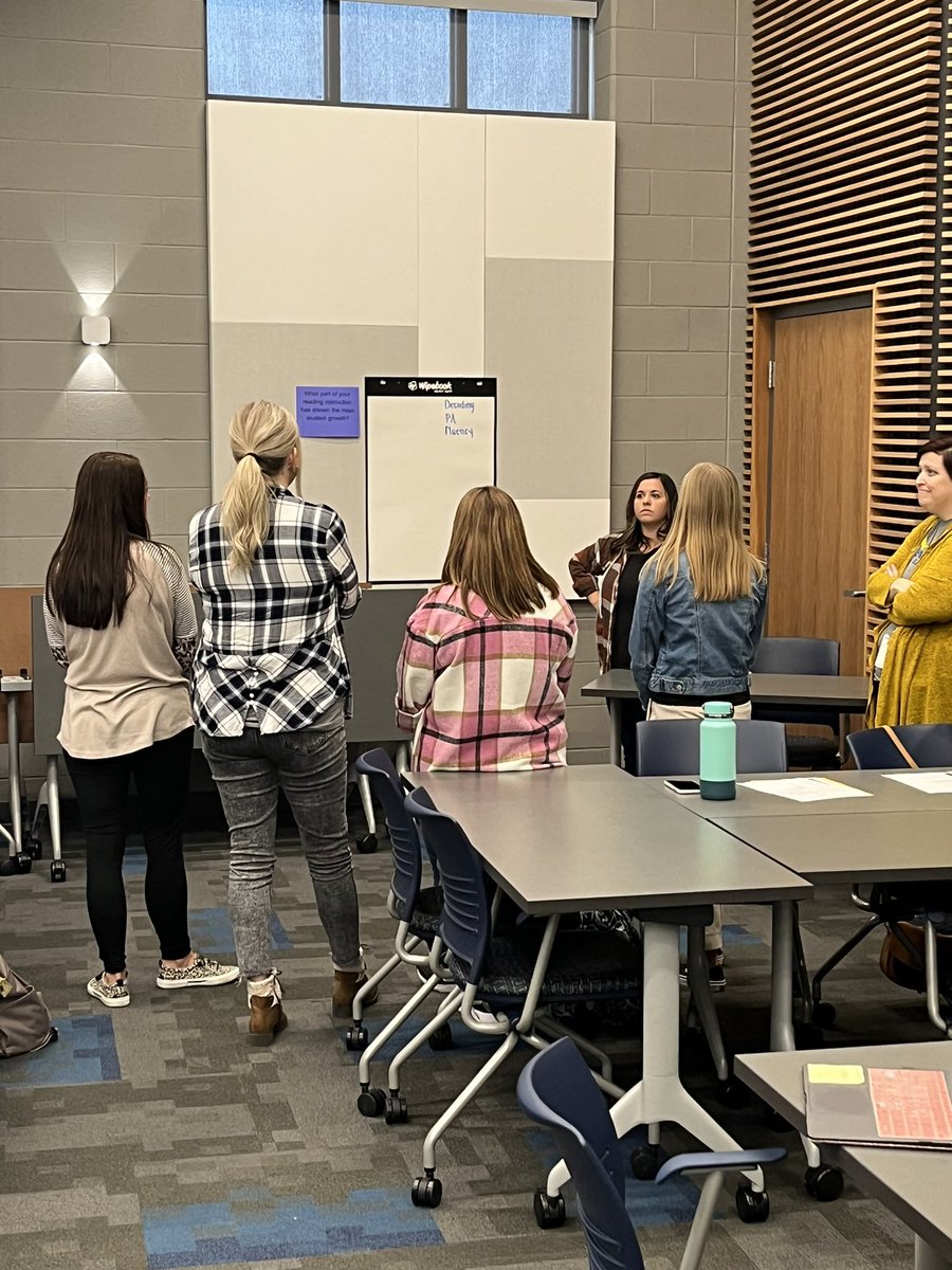 Learning with K-1 teachers about incorporating phonological awareness strategies into small group instruction. It’s so important to make time for learning together! #gvpd