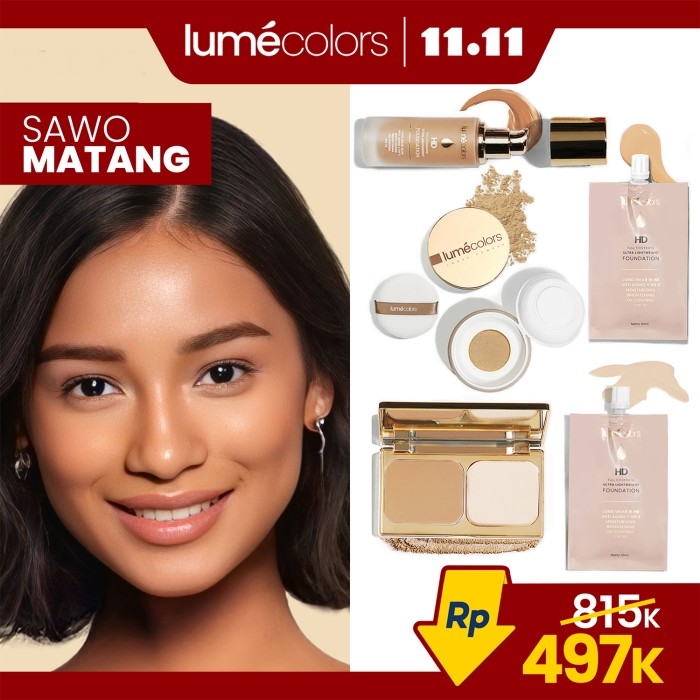 Promo Harbolnas Lumecolors 5in1 Kulit Sawo Matang Diskon Hingga 50% dari 815.000 jadi 497rb >> tokopedia.com/mafiasakti/lum…