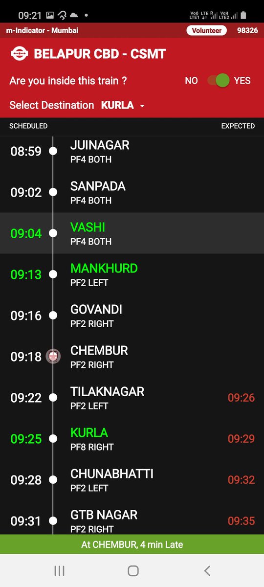 ChandnaSRK's tweet photo. @RailwaySeva @drmmumbaicr @mumbairailusers @Central_Railway @GM_CRly @ShivajiIRTS @Central_Railway what signal clearance is needed on #Harbourline &amp;when 8:56 am train is at Chunabhaati then 9:04 am train takes halt before chembure for 4 mims which is senseless.u just waste time of people who have to take other trains ahead.@ShivajiIRTS @GM_CRly must need 1/2 https://t.co/oRZreyxXUw