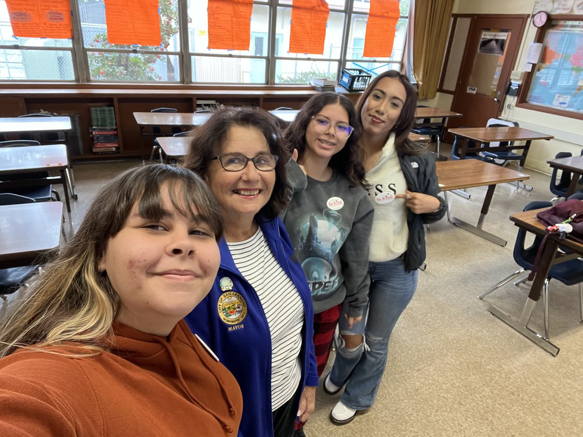I had the privilege of being interviewed by some amaxing women at my old Alma Mater, San Lorenzo High. So great to know the students care so much about their community. Go Grizzlies ⁦@SanLorenzoSupt⁩