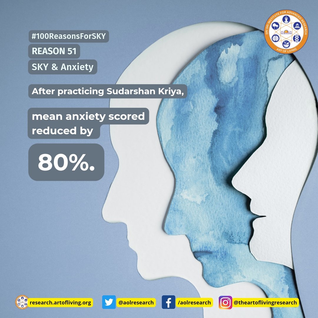 ArtofLivingTN's tweet photo. #100ReasonsForSKY #Sudarshankriya #Reason51 https://t.co/KQmzv1WYMO