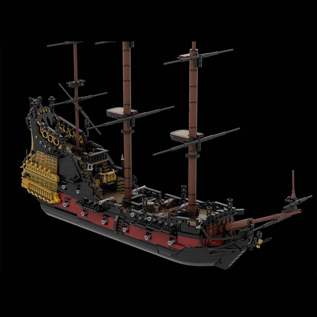 medievalbrick's tweet photo. The Queen Anne’s Revenge was an infamous pirate vessel, formerly named Concord and La Concorde de Nantes.
#meidevalbrick #pirateship #classicpirates #piratelego #legopirates #lego #bringbacklegopirates #legodigitaldesigner https://t.co/hNu6e0KTEg