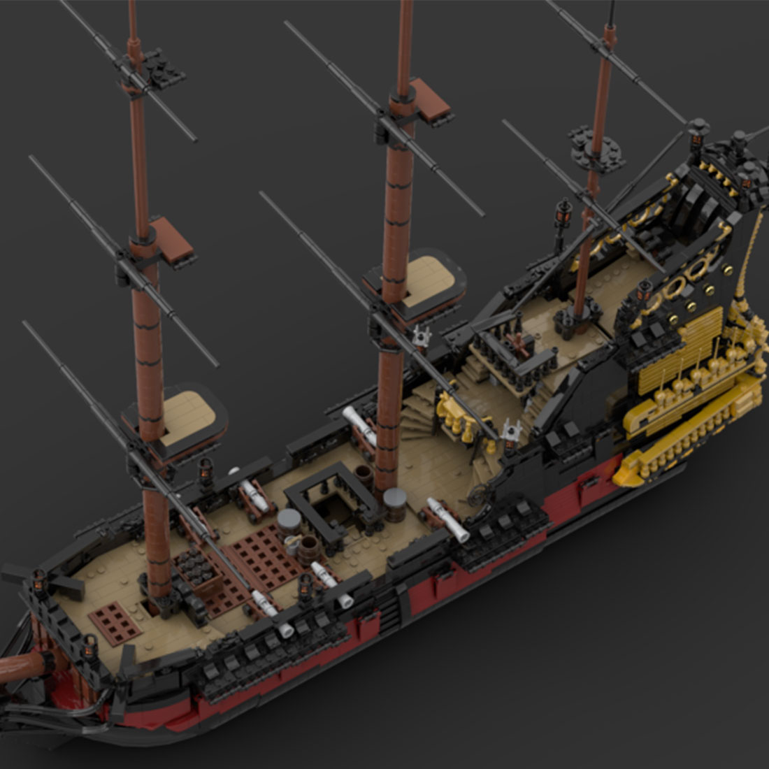 medievalbrick's tweet photo. The Queen Anne’s Revenge was an infamous pirate vessel, formerly named Concord and La Concorde de Nantes.
#meidevalbrick #pirateship #classicpirates #piratelego #legopirates #lego #bringbacklegopirates #legodigitaldesigner https://t.co/hNu6e0KTEg