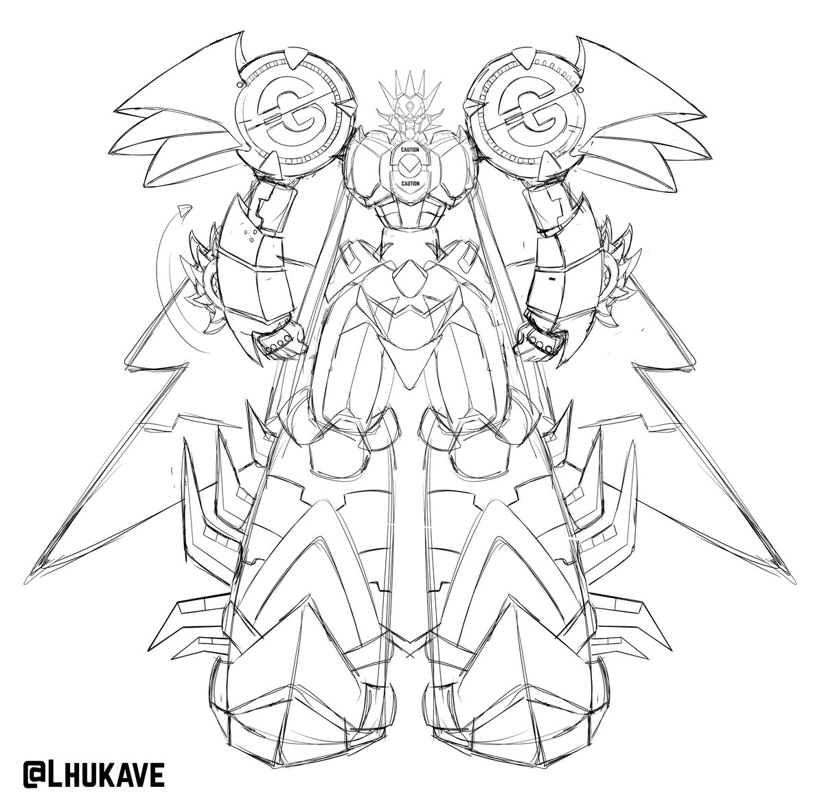 lhukave's tweet photo. Devolution Getter Robo G original design of ImpactKaizer and sketch by me
.
#GetterRobo #GetterRoboG #ゲッターロボ #GetterRoboDevolution https://t.co/l93XdYbebV