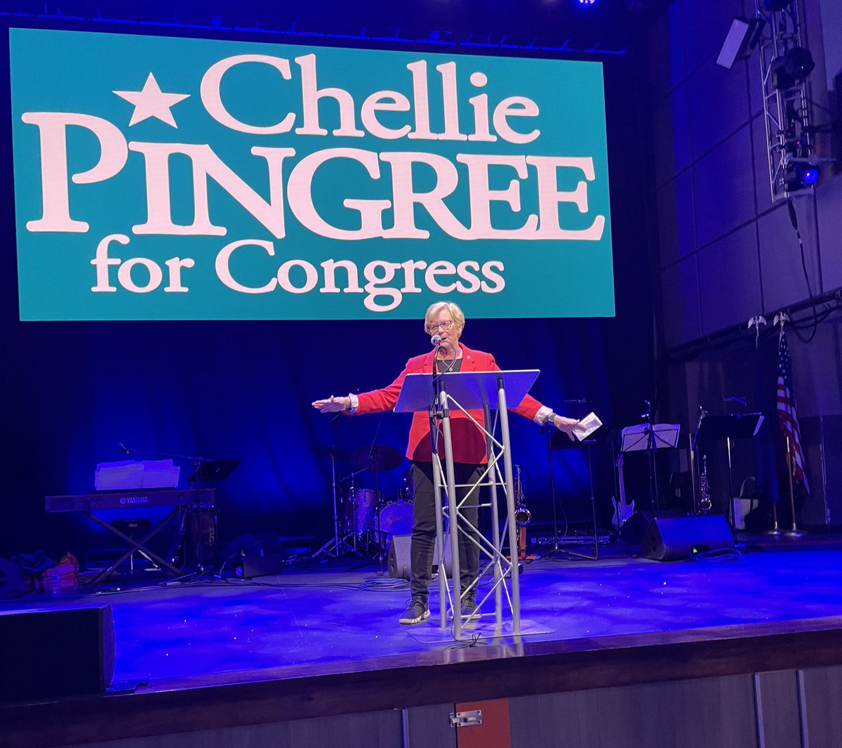 .<a href="/PingreeForME/">Chellie Pingree</a> victory speech! #mepolitics
