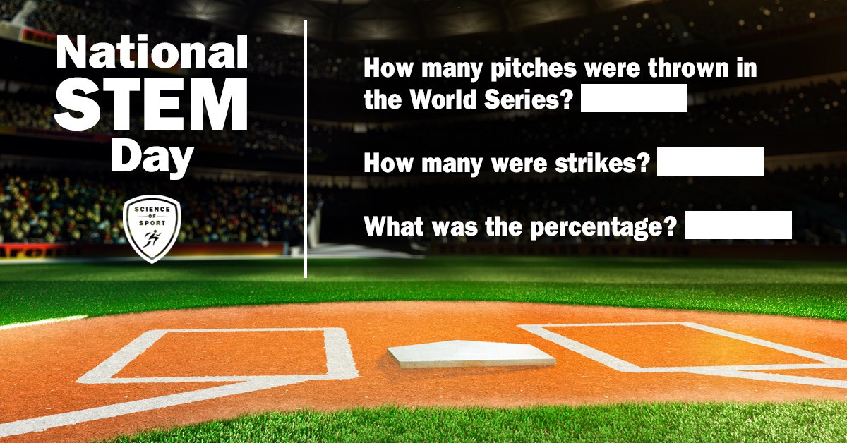 Happy #NationalSTEMDay! 🥼🧪 Did you watch the #WorldSeries with the @phillies and <a href="/astros/">Houston Astros</a>? Here's a fun STEM worksheet that brings together MLB baseball and STEM. Comment below with your final answers.