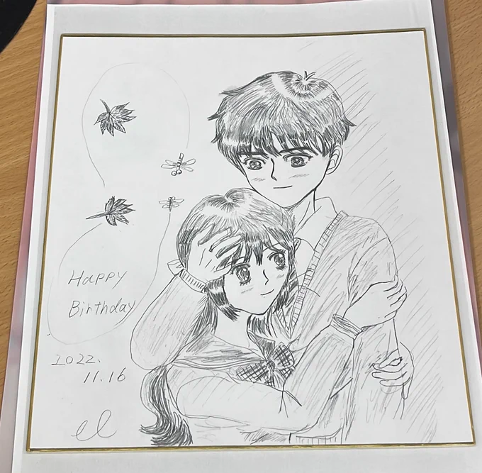 今年はシャーペン画です。そしてこれが最後のバースデーイラストです。
#イラスト 
#大まる
#落書きギルド 
#みんなで楽しむTwitter展覧会 
#illusRT
#ArtistOnTwitter 