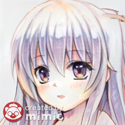 「mimic(AIを活用したイラストメーカー)に私のイラストを学習させて生成したイ」|もじゃクッキーのイラスト
