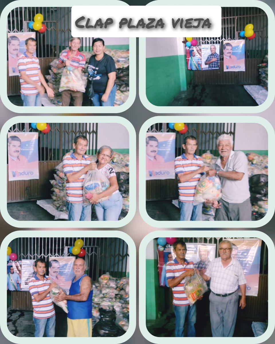 Gracias a Nuestro Presidente Obrero <a href="/NicolasMaduro/">Nicolás Maduro</a> junto con nuestro Gob. <a href="/FreddyBernal/">Freddy Bernal</a> y Gmas Tachira <a href="/BermudezJoseA/">Bermúdez José</a> seran Beneficiadas 447 familias con la bolsa de alimentacion CLAP  en nuestra comunidad de plaza vieja siempre dando la lucha incanzable hasta la victoria siempre