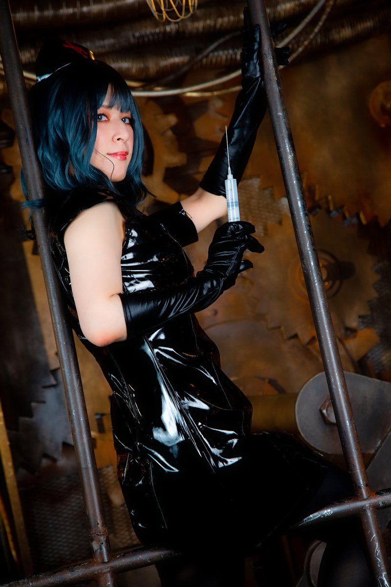 シリアス　歪萌舎コスプレ衣装　L＋サイズ　ウィッグ付き 藍様専用♡ 暗黒ナース 完全版 S 歪萌舎 コスプレ衣装