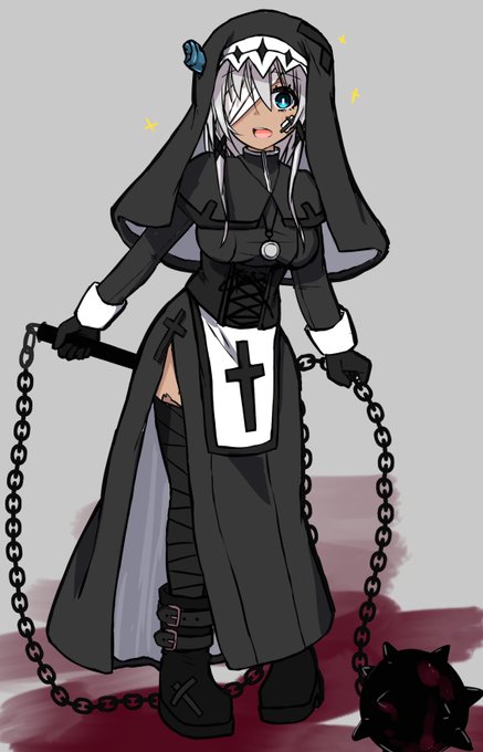 シスターをよく見かけるのでうちのこシスターのレアちゃんを設置 