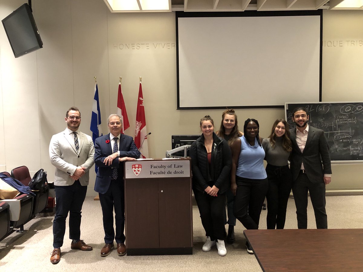 DalphondPierre's tweet photo. Thank you prof ⁦@milessard⁩ ⁦@LawMcGill⁩ and Family Law Students Association for inviting me to lecture on #domesticviolence and #childbestinterest #keeralaw https://t.co/6QuiFHWLsw