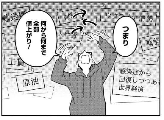 『服を着るならこんなふうに』108話公開中です!

値上げ!値上げ…!🥲
なんでこんなことになっているのか、
環が教えてくれました。

さらに流行のY2Kファッションを
祐介が古着で挑戦!

https://t.co/sYzzCnewBY

第⑬巻も好評発売中です!
https://t.co/iRQdsGQSiR
#服を着るなら 