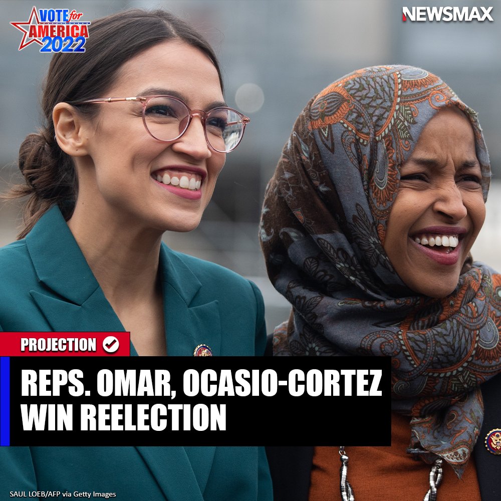 NEWSMAX on Twitter "'SQUAD' Democrat Reps. AOC and Ilhan Omar are