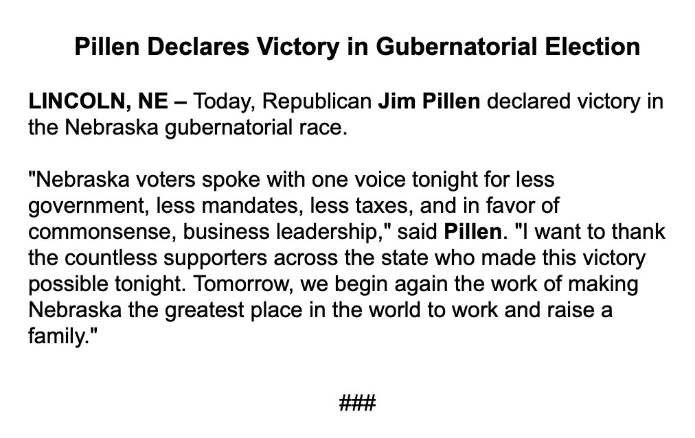 Jim Pillen tweet media