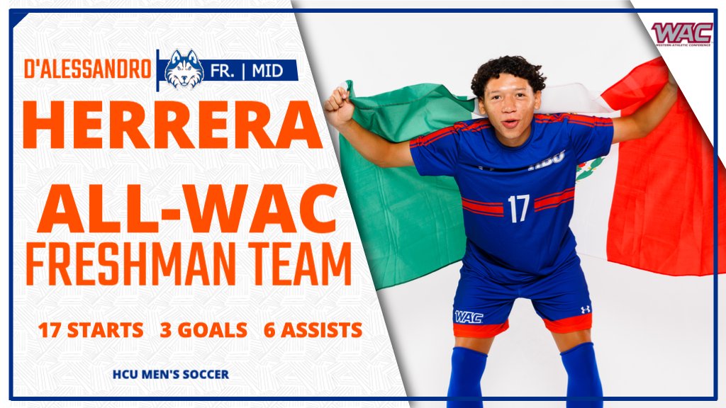 ⚽️ ALL-WAC Honors for Bryant Farkarlun, Alex Aitken, and D'Alessandro Herrera! <a href="/hcu_menssoccer/">HCU Men's Soccer</a> 
#DawgsUp