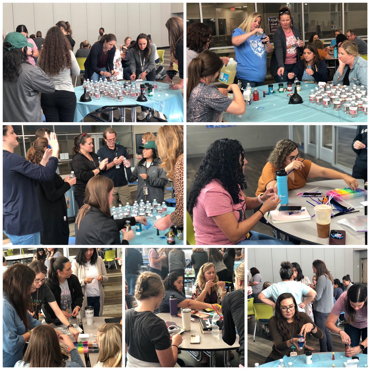 This was the perfect way to end a super productive day for our teachers! They made sensory bottles and worry beads to add to their restoration stations. SO much fun!!! #enjoytheride  <a href="/HumbleISD_GE/">Groves Elementary</a> @Curllonangela <a href="/HumbleISD_CBS/">HumbleISD_CBS</a> <a href="/MrsJean_GE/">Andrea Jean</a> <a href="/CounselorFrutos/">Ashley Frutos</a>