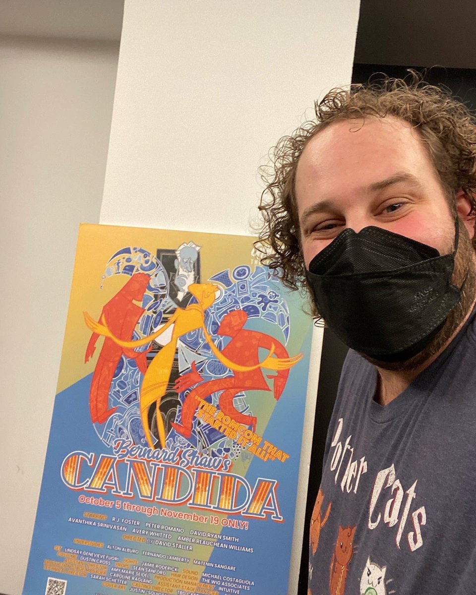BWayBoundAndrew's tweet photo. A year later, and I am back seeing another amazing work by George Bernard Shaw! @gingoldgroup #stagewhisperpod #offbroadway #candida #gingoldtheatricalgroup #TheatreRow #fallseason22 https://t.co/gfJOEUy2I7