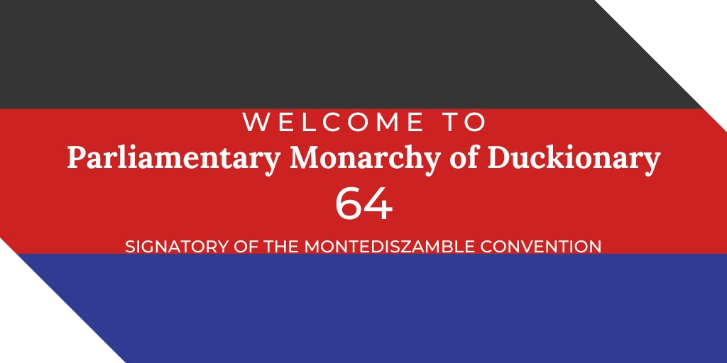 Welcome to @duckionary, the 64th signatory of the Montediszamble Convention!