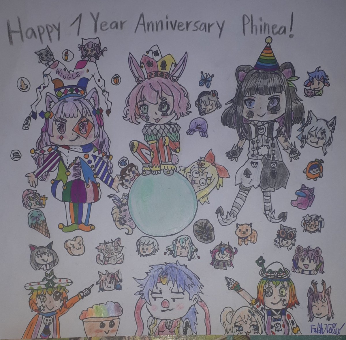HerrVeliev's tweet photo. Fan Art für @MiaowLea
Happy 1 Year Anniversary!
Ich hab versucht fast alle besonderen Personen zumalen die dabei waren am 04.11. wie @Panda_Versum @Geroku_san @SailorLeyla @AIN_Artisto @MaoraShun @_ringo_tan_ Töpfi &amp; viele weitere Gäste klein in einem Art. Hope you like
#phineart https://t.co/EOQnNHboE6