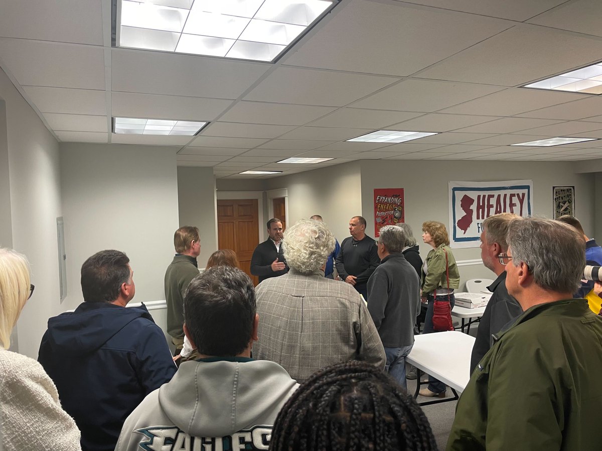 Just had a great GOTV Final Push at our Hamilton Healey HQ! The momentum is on our side!💪 Polls are still open for another hour and a half! GO VOTE if you haven't already! #NJ03