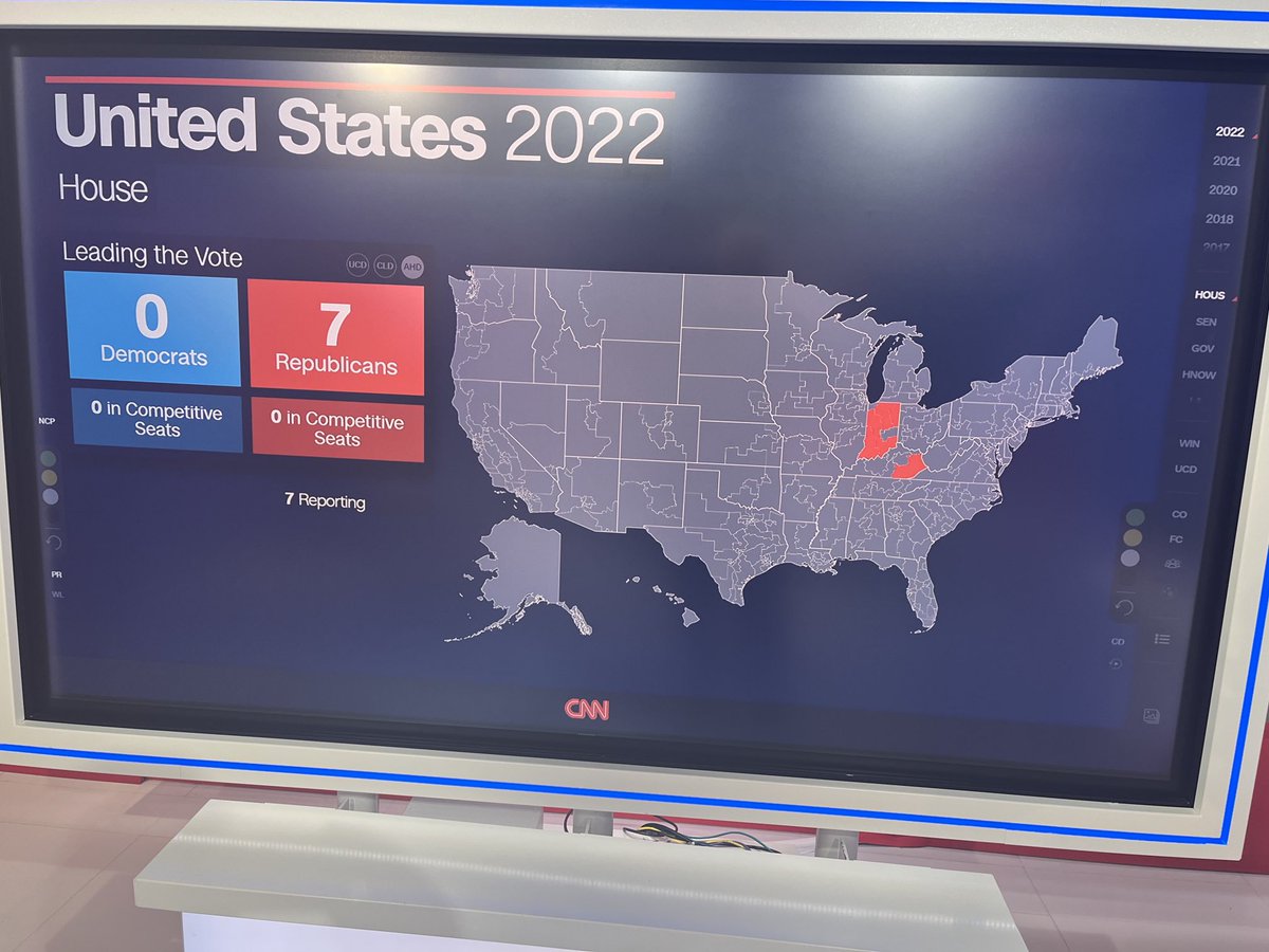 First votes from KY and IN. GOP Senate incumbents lead - and heavily favored. Safe GOP House districts, too. the pace and stakes get very real soon: GA, VA among the 7p closings.