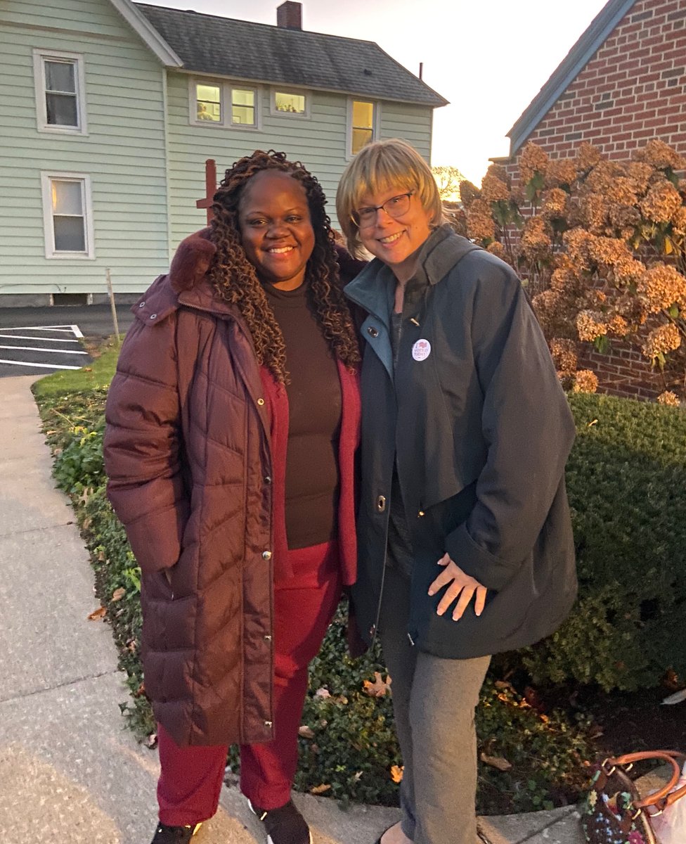 CrownCityDems's tweet photo. NY Senate Candidate Lea Webb and Cortland County Democratic Committee Chair Tim Perfetti get out the vote at St. Anthony's Election Day Spaghetti Dinner in Cortland, NY. 
@leawebbforny @TimPerfetti https://t.co/Imu7vBRdqX