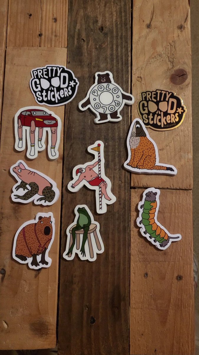 stuffdrawnbad's tweet image. They came! Really happy with how they turned out. Some of them are transparent too!
.
#stickers #weirdstickers #weirdart #illustration #digitalillustration #digitalart  #doodles #cartoon #sketch #comic #pun #badart #simpleart #smallbusinessuk #smallartistsupport #justacard #lgbtq