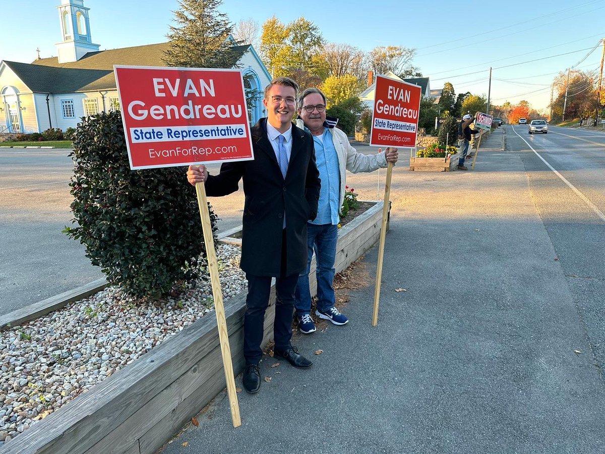 EvanForRep's tweet photo. Spent the day visiting polling places and speaking with voters around the district. https://t.co/SjjkKg6NNo