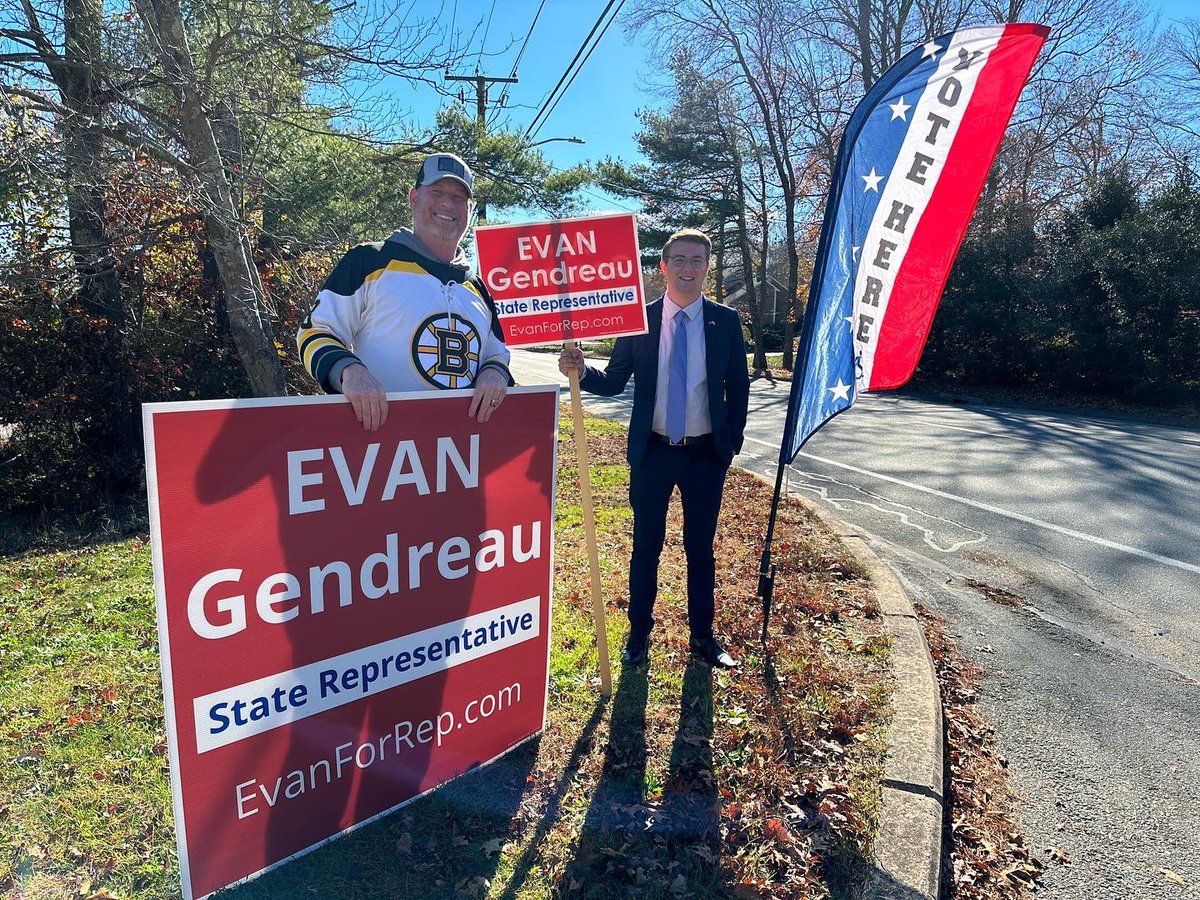 EvanForRep's tweet photo. Spent the day visiting polling places and speaking with voters around the district. https://t.co/SjjkKg6NNo