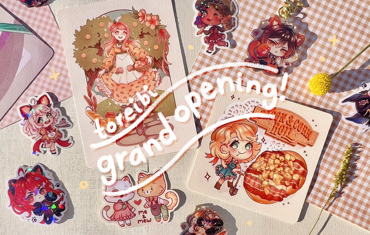 toreibi_'s tweet photo. I’m opening my shop for my birthday today! Link in bio ❤️ https://t.co/M3MaWCbfCn