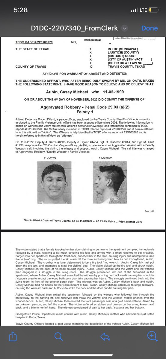 SabrinaSailor's tweet photo. I am BEGGING you Twitter to please help spread awareness. This man, Casey M Aubin was charged with aggravated robbery. Broke in and assaulted two women who are close friends of mine. He got off on bail today &amp; the system has failed us.  AUSTIN area peeps PLEASE like RT share. https://t.co/tdw5zJuWQG
