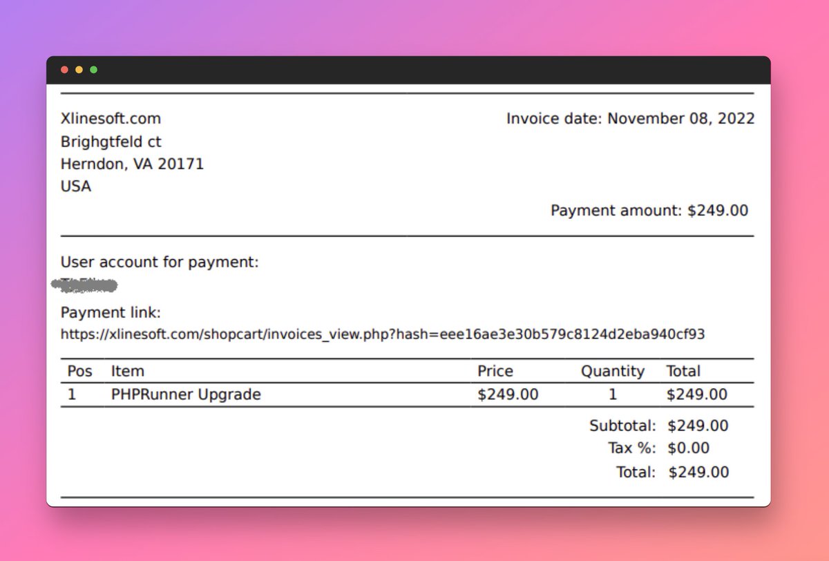 phprunner's tweet image. Published my first article to dev .to: 
Generate PDF invoices using NodeJS and PDFMake

dev.to/phprunner/gene…

We use this approach to send billing reminders to our customers. Both customers and our bank account are happy.

#NodeJS #pdfmake