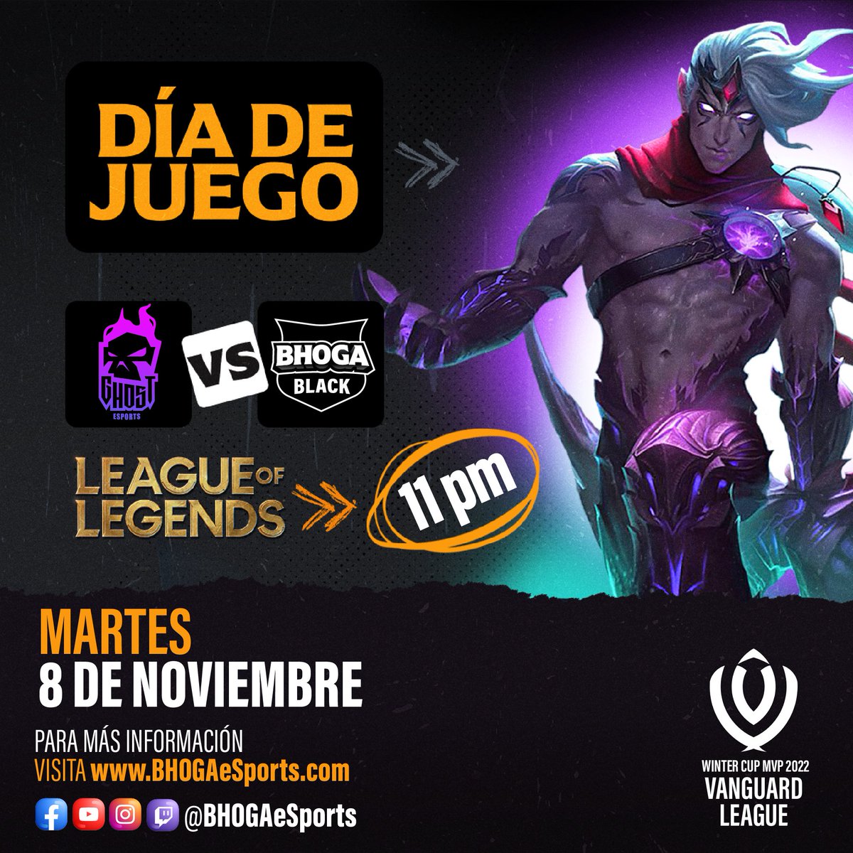 Fase de grupos | BGAB vs GST | <a href="/liga_mvp/">Liga MvP</a> 🏆
Nuestra segunda escuadra está lista para enfrentar en los partidos de vuelta a #ghostesportsec 💪🏻
#GoBHOGA #GoBGA #eSports #gaming