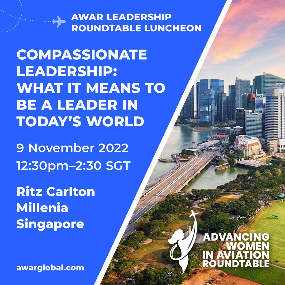 Advancing Women in Aviation Roundtable (@awar_org) on Twitter photo <a href="/AWAR_Org/">Advancing Women in Aviation Roundtable</a> hosts Leaders Luncheon Singapore, alongside <a href="/eAviationNews/">Airline Economics</a> -Wed 9 Nov. Thanks to panelists <a href="/SCWO/">SCWO</a>, Melissa Ng <a href="/Clifford_Chance/">Clifford Chance</a> Steven Townend, and Tan Lee Chew. #genderequality #womeninaviation <a href="/AWAR_Org/">Advancing Women in Aviation Roundtable</a> hosts Leaders Luncheon Singapore, alongside <a href="/eAviationNews/">Airline Economics</a> -Wed 9 Nov. Thanks to panelists <a href="/SCWO/">SCWO</a>, Melissa Ng <a href="/Clifford_Chance/">Clifford Chance</a> Steven Townend, and Tan Lee Chew. #genderequality #womeninaviation
