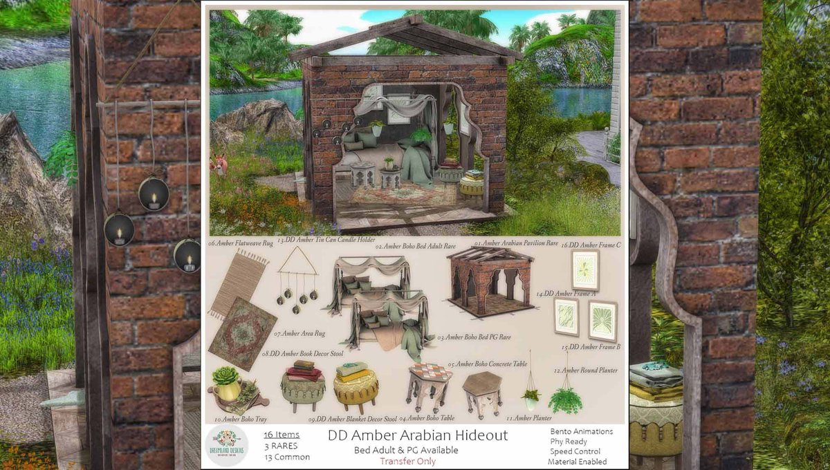 MediaSL1's tweet photo. Dreamland Designs. Amber Arabian Hideout – NEW DECOR
✔️ #Virtualworlds ✔️ #MediaSl ✔️ #Metaverse
⭐ join https://t.co/AaO41oZG17 Discord: https://t.co/S8R6eslRlT
#bestsecondlife #decor #DECORsl #Decoration #DreamlandDesigns #NewSL #newdecors #Secondlif
https://t.co/Lp26A4feI1 https://t.co/aXFseLw2Dq