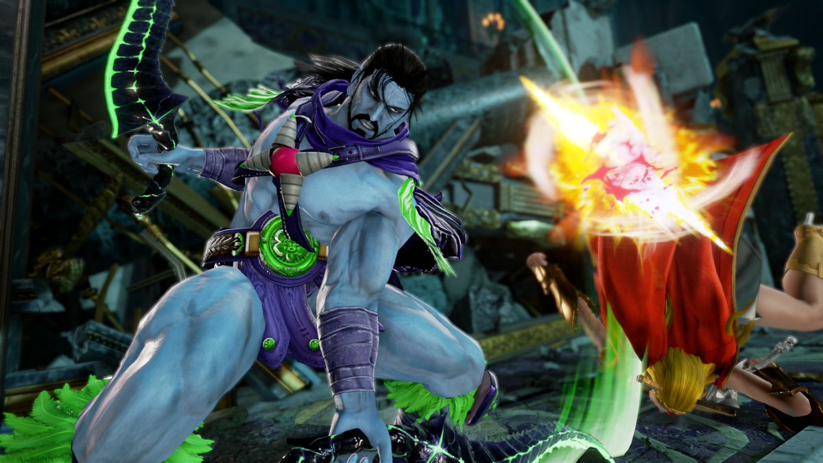 condecabroni's tweet photo. SKELETOR is the main foe that He-man has to fight, but he was once, a magician, half brother of King Randor. So here you have the two versions :o (as always with figure proportions :D) CASCARD⇩ #SOULCALIBURVI #createasoul #キャラクリ #ソウルキャリバー6 #VickWeeklyCAS #MOTU https://t.co/W2oSgSrZRi